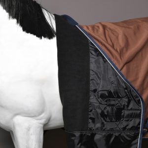 Попона хлопковая Pony FLEECE_LINED на флисе коричневый