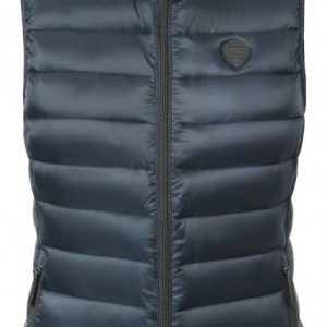 Жилетка женская Covalliero Quilted Vest с капюшоном, тёмно-синяя