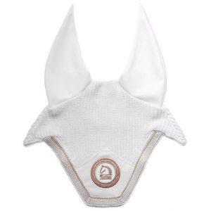 Ушки Tattini с витым шнуром, белые
