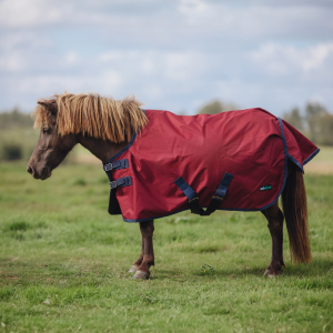 Попона дождевая на нейлоне mimimi Pony, бордовая