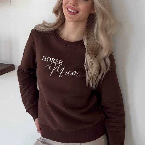 Свитшот Di Action Horse Mum, коричневый