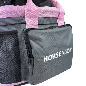 Сумка для щеток Horsenjoy Viva серо-розовая