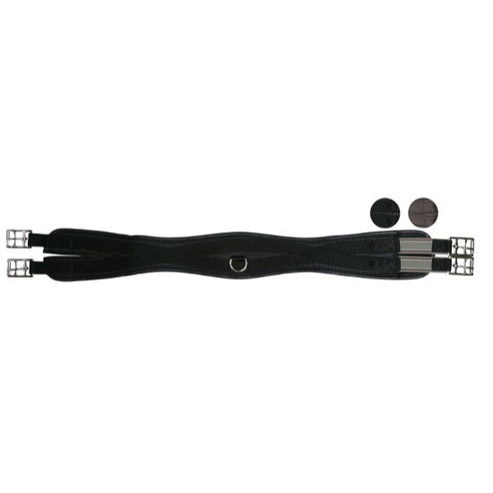Подпруга конкурная кожаная Tattini, чёрная