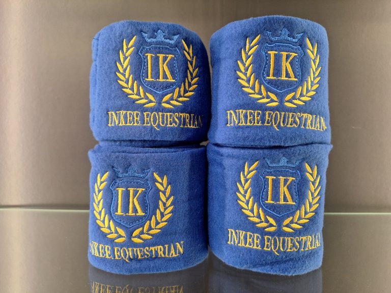 Бинты флисовые INKEE EQUESTRIAN, синие