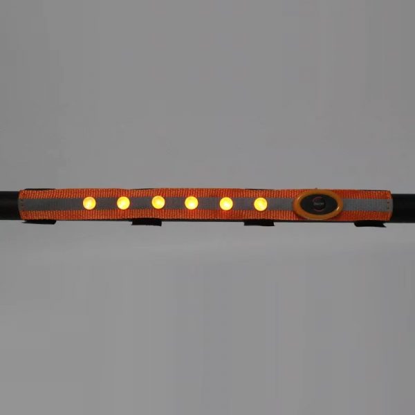 Накладка на налобный ремень с LED светом, оранжевая