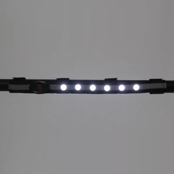 Накладка на налобный ремень с LED светом, чёрная