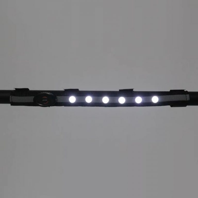 Накладка на налобный ремень с LED светом, чёрная