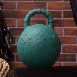 Игрушка-мяч для лошади GHN с ручкой, тёмно-зелёный