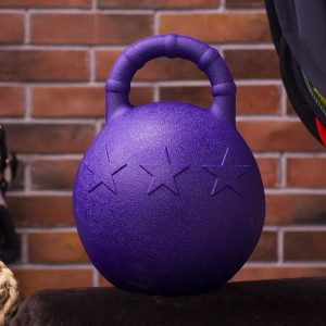 Игрушка-мяч для лошади GHN с ручкой, фиолетовый
